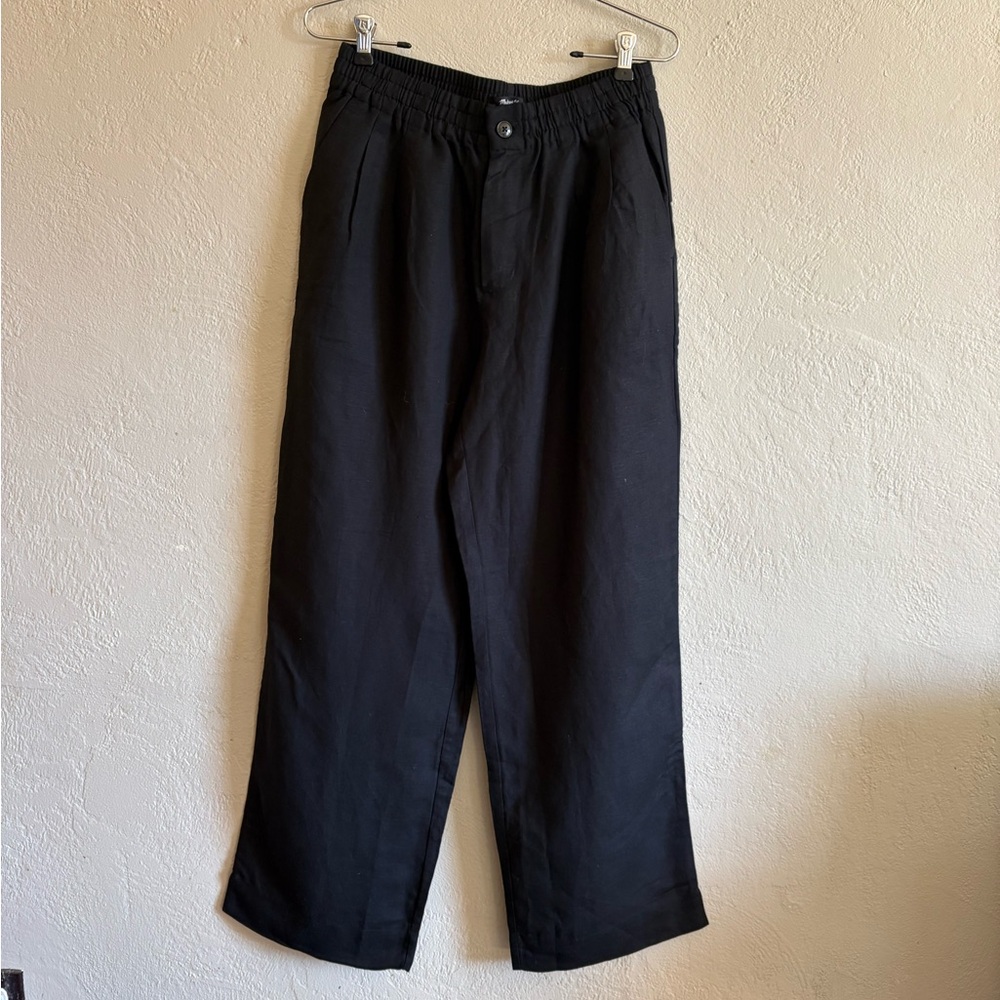 Madewell Linen Blend Pull-On High Rise Pants